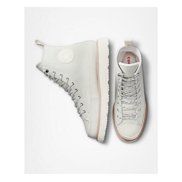 Converse Chuck Taylor Crafted Leather Terrain Boot in Egret 173212C 9.5 - Picture 3 of 10